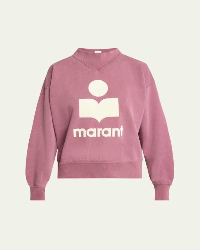 Moby Mock-Neck Logo Pullover